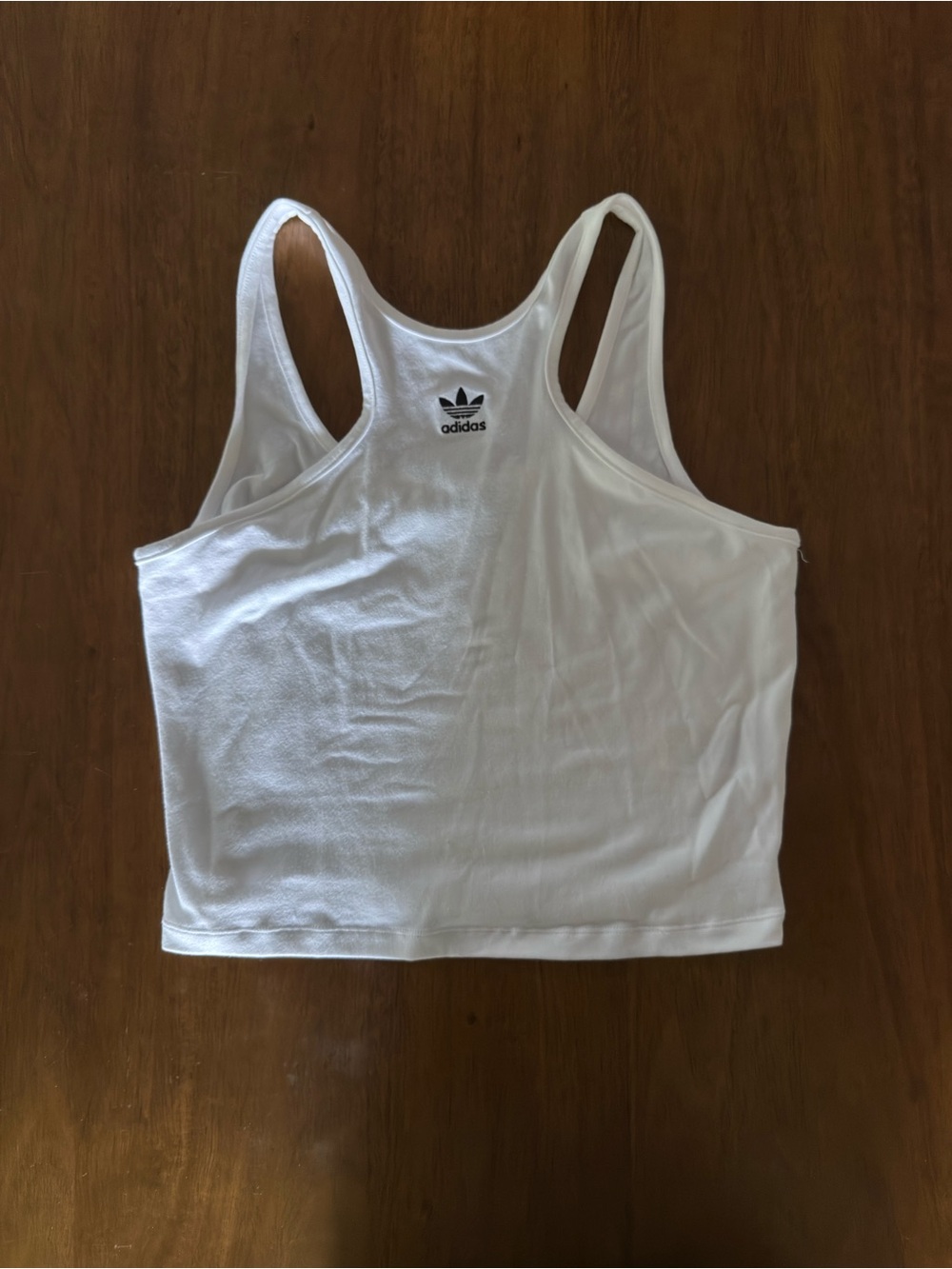 adidas White High-Neck Racerback Tank - Picture 2 of 4